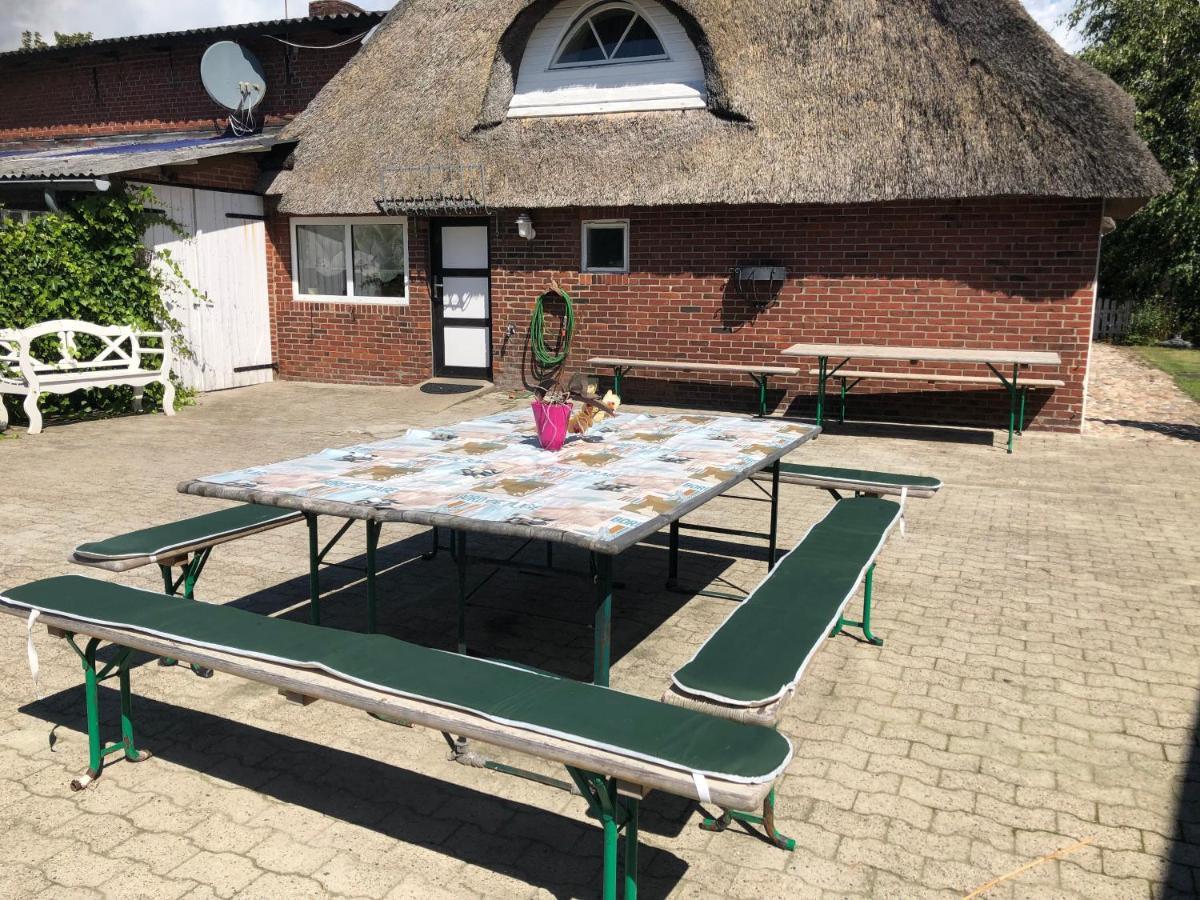 Grosszuegiges Reetdachhaus An Der Nordsee Langenhorn 외부 사진